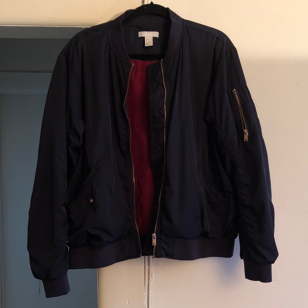 Navy bomber jacket